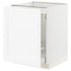 SEKTION / MAXIMERA Armoire inf tri/1 pte, blanc Enköping/blanc effet bois, 24x24x30 "