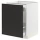 SEKTION / MAXIMERA Armoire inf tri/1 pte, blanc/Nickebo anthracite mat, 24x24x30 "
