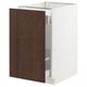SEKTION / MAXIMERA Armoire inf tri/1 pte, blanc/Sinarp brun, 18x24x30 "