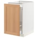 SEKTION / MAXIMERA Armoire inf tri/1 pte, blanc/Vedhamn chêne, 18x24x30 "
