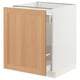 SEKTION / MAXIMERA Armoire inf tri/1 pte, blanc/Vedhamn chêne, 24x24x30 "