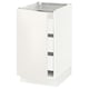 SEKTION / MAXIMERA Armoire inférieure 1 pte/3 tir, blanc/Veddinge blanc, 18x24x30 "