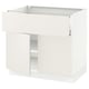 SEKTION / MAXIMERA Armoire inférieure av tir/2 prtes, blanc/Veddinge blanc, 36x24x30 "