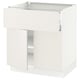 SEKTION / MAXIMERA Armoire inférieure av tir/2 prtes, blanc/Veddinge blanc, 30x24x30 "