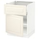 SEKTION / MAXIMERA Armoire inférieure av tiroir/porte, blanc/Bodbyn blanc cassé, 24x24x30 "