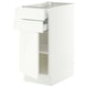 SEKTION / MAXIMERA Armoire inférieure pte/2 tir, blanc/Aspudden blanc mat, 15x24x30 "