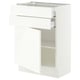 SEKTION / MAXIMERA Armoire inférieure pte/2 tir, blanc/Aspudden blanc mat, 24x15x30 "