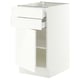 SEKTION / MAXIMERA Armoire inférieure pte/2 tir, blanc/Aspudden blanc mat, 18x24x30 "
