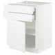 SEKTION / MAXIMERA Armoire inférieure pte/2 tir, blanc/Axstad blanc mat, 24x24x30 "