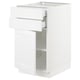 SEKTION / MAXIMERA Armoire inférieure pte/2 tir, blanc/Axstad blanc mat, 18x24x30 "