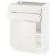 SEKTION / MAXIMERA Armoire inférieure pte/2 tir, blanc/Veddinge blanc, 24x15x30 "