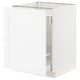 SEKTION / MAXIMERA Armoire inférieure rang coulissant, blanc Enköping/blanc effet bois, 24x24x30 "
