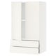 SEKTION / MAXIMERA Armoire murale 2portes/2tiroirs, blanc/Veddinge blanc, 24x15x40 "
