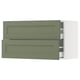 SEKTION / MAXIMERA Armoire murale à 2 tiroirs, blanc/Axstad gris-vert, 36x15x20 "