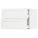 SEKTION / MAXIMERA Armoire murale à 2 tiroirs, blanc Enköping/blanc effet bois, 30x15x20 "