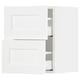 SEKTION / MAXIMERA Armoire murale à 2 tiroirs, blanc Enköping/blanc effet bois, 15x15x20 "