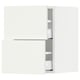 SEKTION / MAXIMERA Armoire murale à 2 tiroirs, blanc/Vallstena blanc, 15x15x20 "