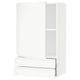 SEKTION / MAXIMERA Armoire murale avec porte/2tiroirs, blanc/Voxtorp blanc mat, 24x15x40 "