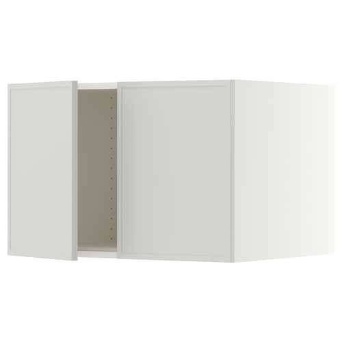 SEKTION Surmeuble réfr/cong 2 ptes, blanc/Aspudden gris clair, 30x24x20 "