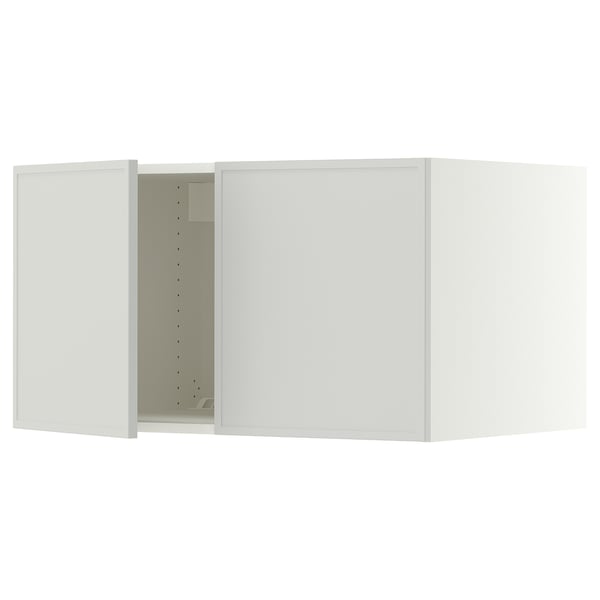 SEKTION Surmeuble réfr/cong 2 ptes, blanc/Aspudden gris clair, 36x24x20 "