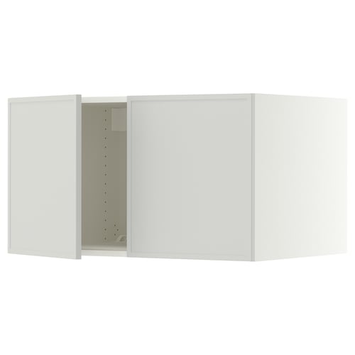 SEKTION Surmeuble réfr/cong 2 ptes, blanc/Aspudden gris clair, 36x24x20 "