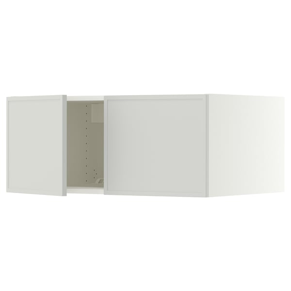 SEKTION Surmeuble réfr/cong 2 ptes, blanc/Aspudden gris clair, 36x24x15 "