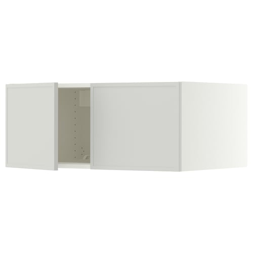 SEKTION Surmeuble réfr/cong 2 ptes, blanc/Aspudden gris clair, 36x24x15 "