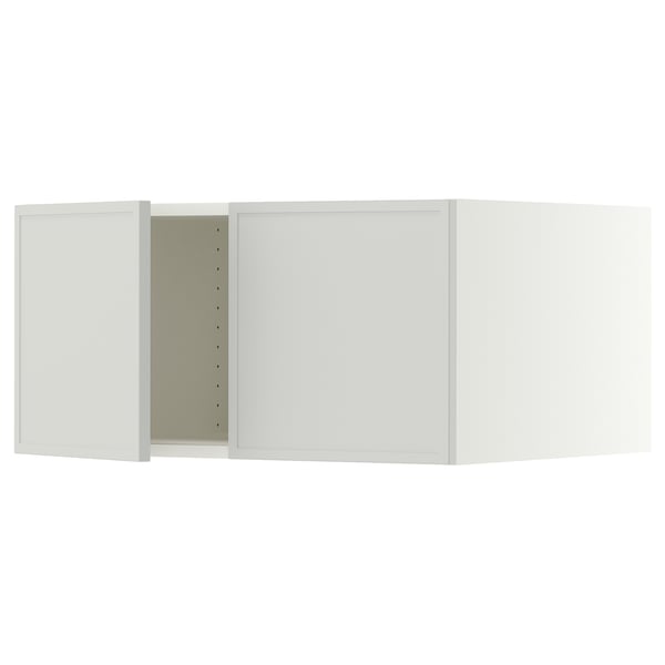SEKTION Surmeuble réfr/cong 2 ptes, blanc/Aspudden gris clair, 30x24x15 "