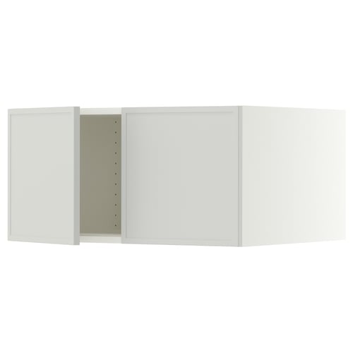 SEKTION Surmeuble réfr/cong 2 ptes, blanc/Aspudden gris clair, 30x24x15 "