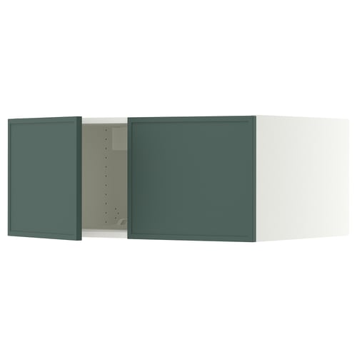 SEKTION Surmeuble réfr/cong 2 ptes, blanc/Aspudden gris-vert foncé, 36x24x15 "