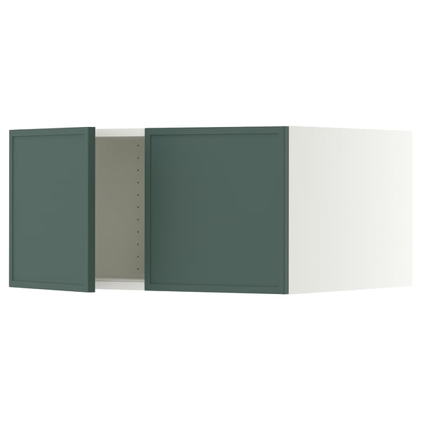 SEKTION Surmeuble réfr/cong 2 ptes, blanc/Aspudden gris-vert foncé, 30x24x15 "