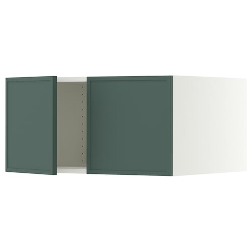 SEKTION Surmeuble réfr/cong 2 ptes, blanc/Aspudden gris-vert foncé, 30x24x15 "