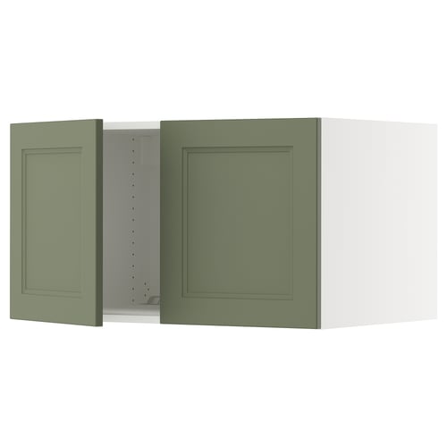 SEKTION Surmeuble réfr/cong 2 ptes, blanc/Axstad gris-vert, 36x24x20 "