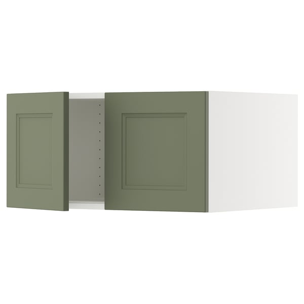 SEKTION Surmeuble réfr/cong 2 ptes, blanc/Axstad gris-vert, 30x24x15 "