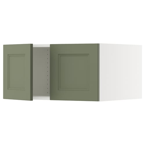 SEKTION Surmeuble réfr/cong 2 ptes, blanc/Axstad gris-vert, 30x24x15 "