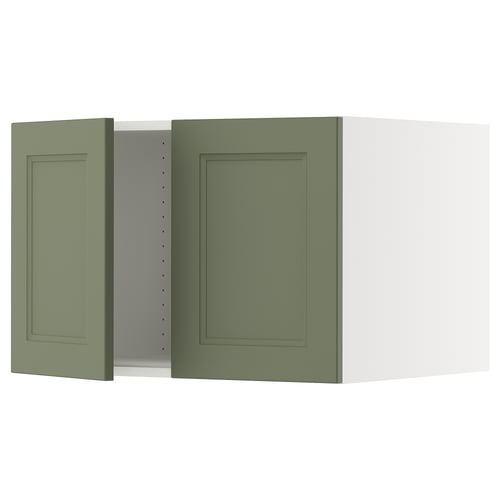 SEKTION Surmeuble réfr/cong 2 ptes, blanc/Axstad gris-vert, 30x24x20 "