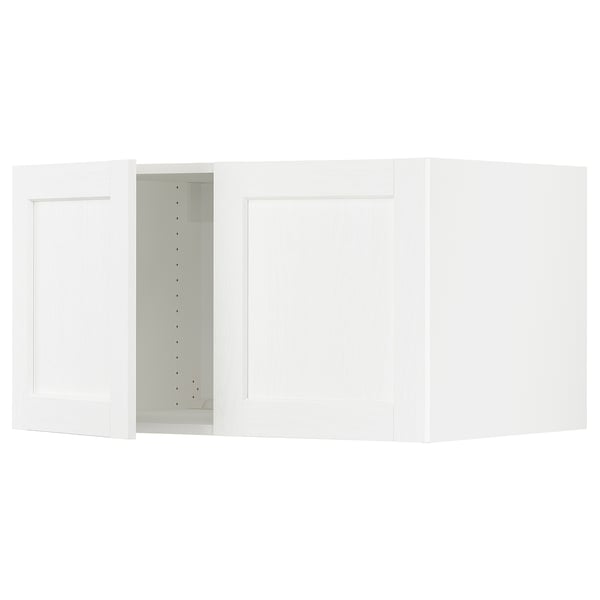 SEKTION Surmeuble réfr/cong 2 ptes, blanc Enköping/blanc effet bois, 36x24x20 "