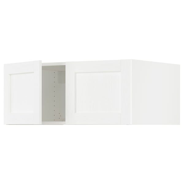 SEKTION Surmeuble réfr/cong 2 ptes, blanc Enköping/blanc effet bois, 36x24x15 "