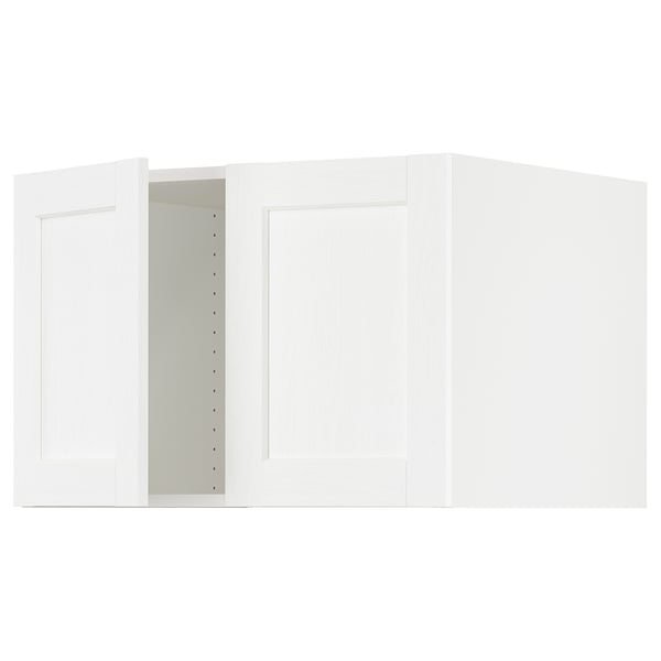 SEKTION Surmeuble réfr/cong 2 ptes, blanc Enköping/blanc effet bois, 30x24x20 "