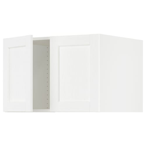 SEKTION Surmeuble réfr/cong 2 ptes, blanc Enköping/blanc effet bois, 30x24x20 "