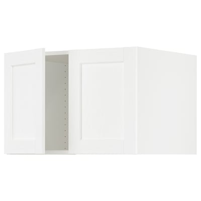 SEKTION Surmeuble réfr/cong 2 ptes, blanc Enköping/blanc effet bois, 30x24x20 "