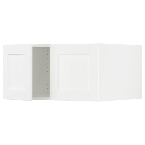 SEKTION Surmeuble réfr/cong 2 ptes, blanc Enköping/blanc effet bois, 30x24x15 "