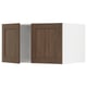 SEKTION Surmeuble réfr/cong 2 ptes, blanc Enköping/brun effet noyer, 36x24x20 "