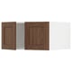 SEKTION Surmeuble réfr/cong 2 ptes, blanc Enköping/brun effet noyer, 30x24x15 "