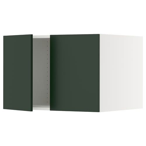 SEKTION Surmeuble réfr/cong 2 ptes, blanc/Havstorp vert profond, 30x24x20 "