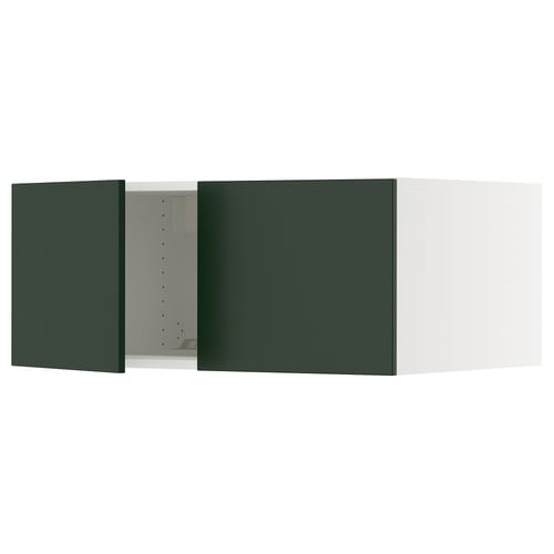 SEKTION Surmeuble réfr/cong 2 ptes, blanc/Havstorp vert profond, 36x24x15 "