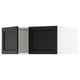 SEKTION Surmeuble réfr/cong 2 ptes, blanc/Lerhyttan teinté noir, 36x24x15 "