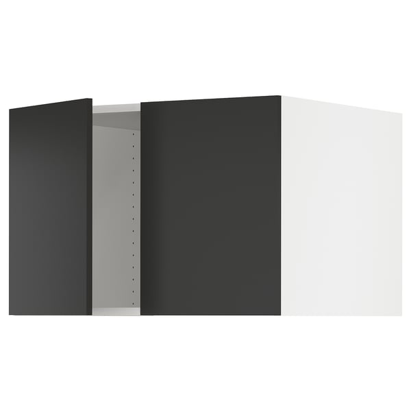 SEKTION Surmeuble réfr/cong 2 ptes, blanc/Nickebo anthracite mat, 30x24x20 "