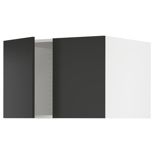 SEKTION Surmeuble réfr/cong 2 ptes, blanc/Nickebo anthracite mat, 30x24x20 "