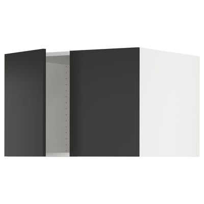 SEKTION Surmeuble réfr/cong 2 ptes, blanc/Nickebo anthracite mat, 30x24x20 "